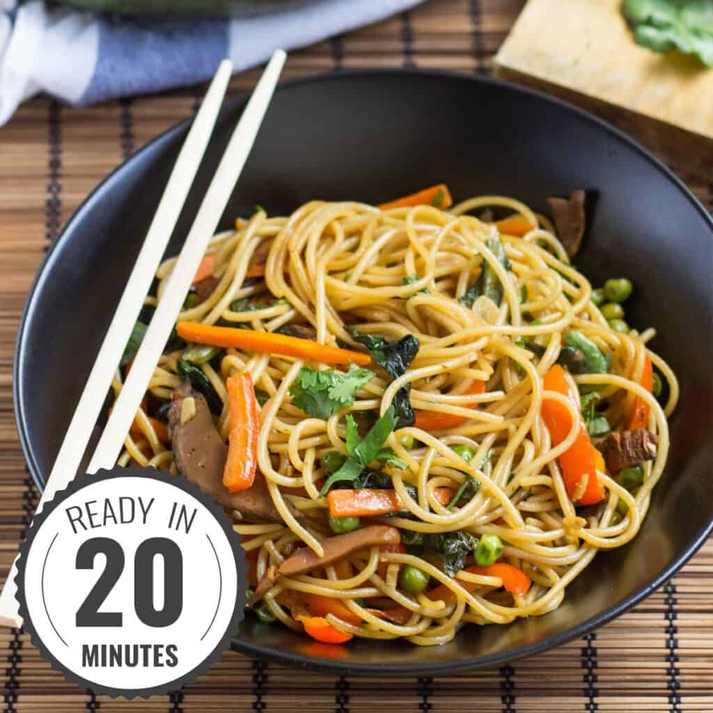 Easiest Ever Vegan Vegetable Lo Mein