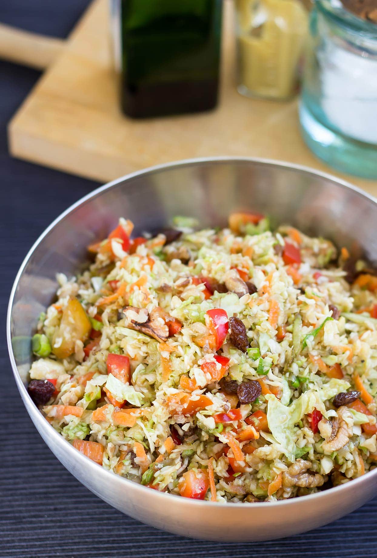 Colourful Christmas Slaw (20 Min, Vegan) - Hurry The Food Up