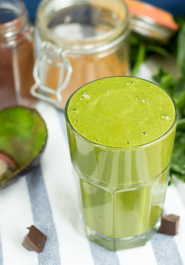 Avocado Spinach Fitness Smoothie 6 Min Vegan