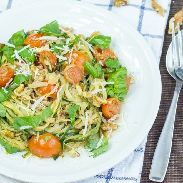 28 Irresistible and Quick Zoodle (Zucchini Pasta) Recipes #zucchini #zoodles #spaghetti #pasta #noodles | hurrythefoodup.com