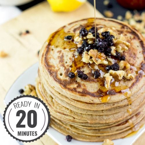 Authentic Vegan Banana Pancakes #pancakes #banana #vegan | hurrythefoodup.com