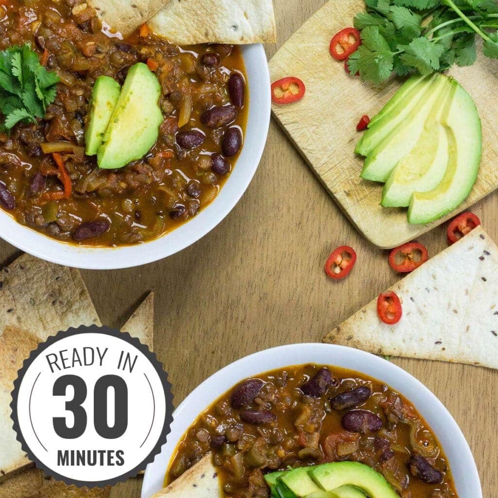 Mouthwatering Meatless Chili Sin Carne (vegan)
