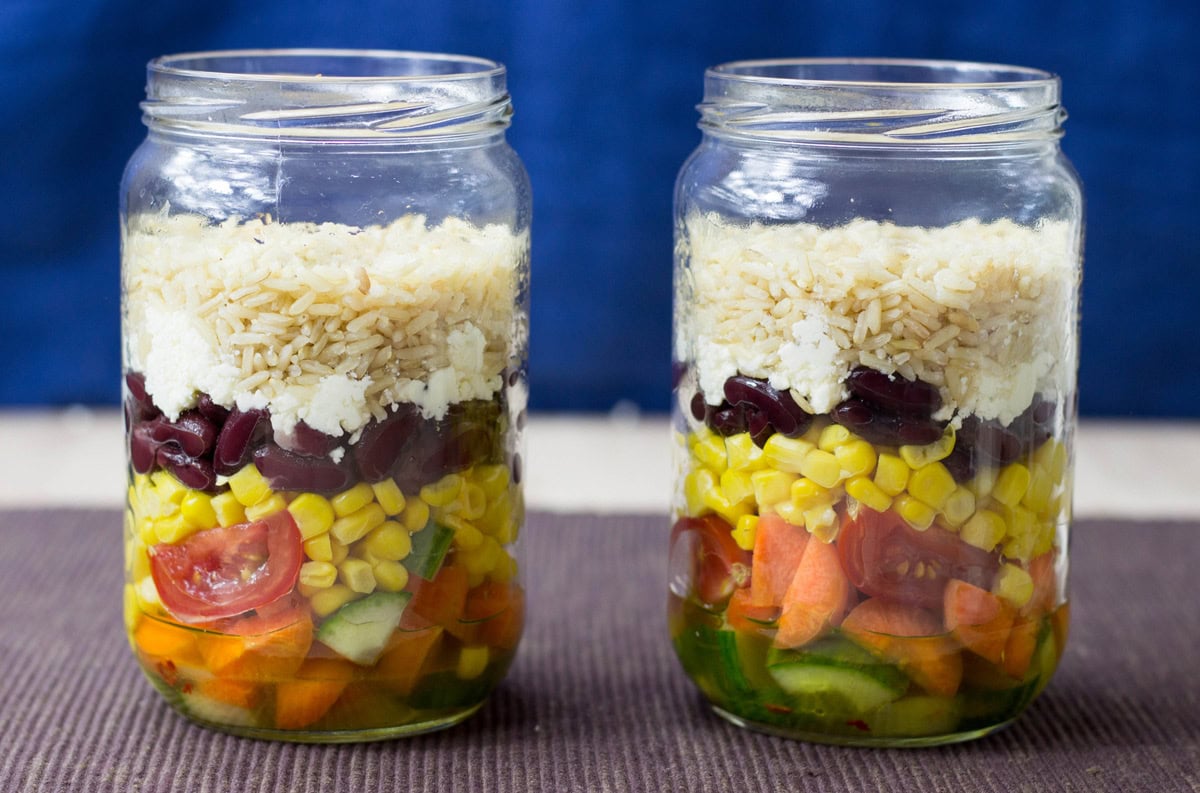 cooking light mason jar salads