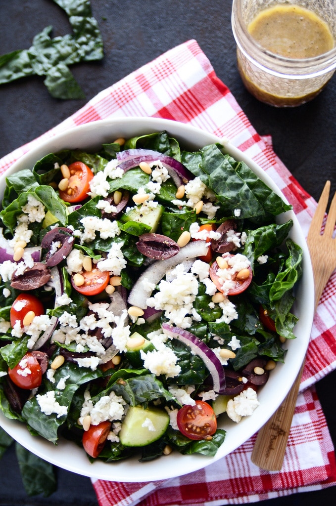 vegan greek salad