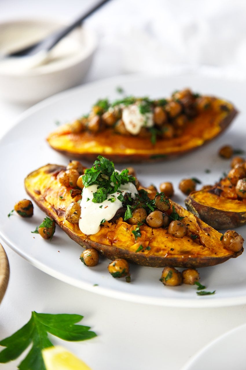 18 Baked Sweet Potato Recipes | Proper Lush! #healthy #vegetarian | hurrythefoodup.com