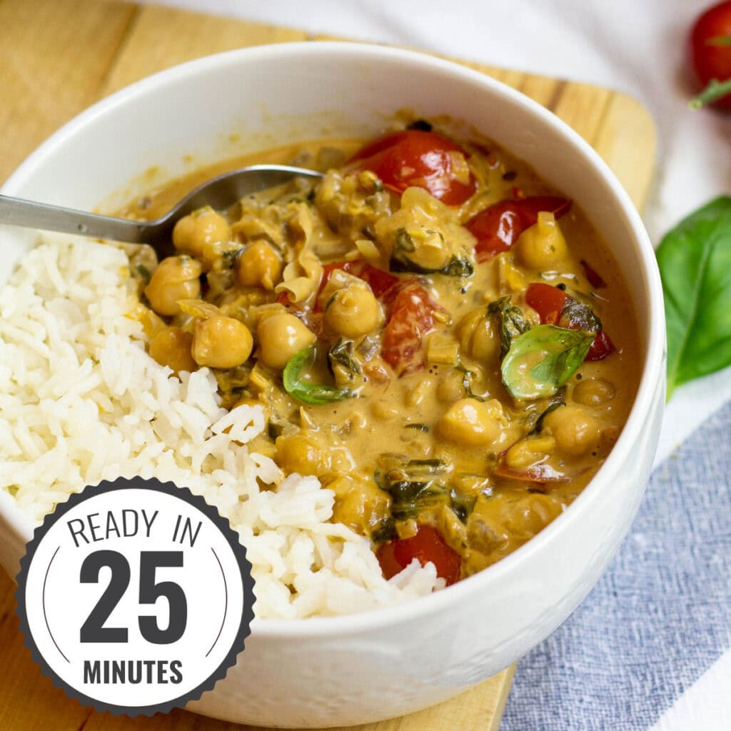 Creamy and Delicious! Vegan Coconut Chickpea Curry