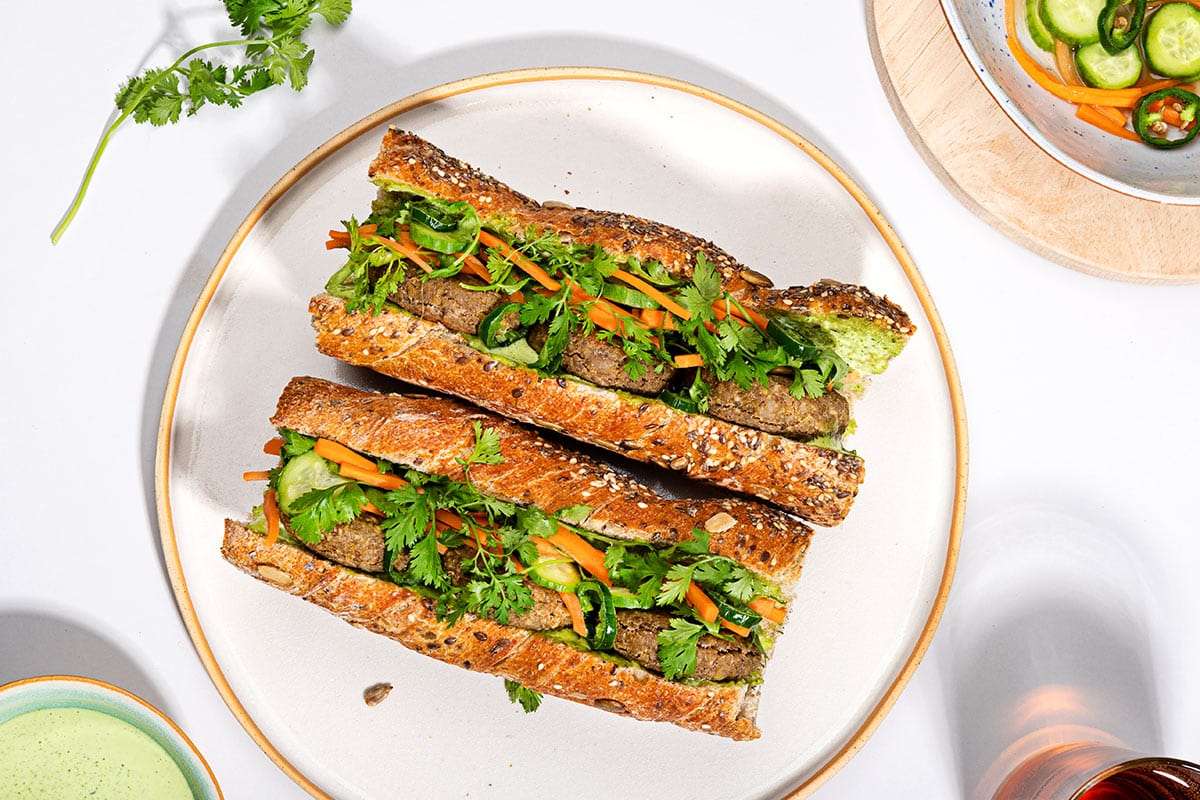 Avocado toast with brie and cranberries