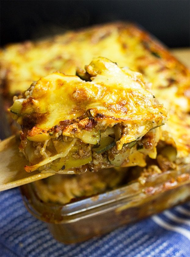 Vegetarian Zucchini Lasagna - better than any meat contemporary | hurrythefoodup.com