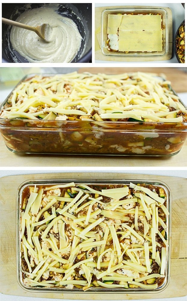 Vegetarian Zucchini Lasagna - better than any meat contemporary | hurrythefoodup.com