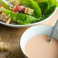 Vegan caesar dressing recipe card image| Hurry The food Up - 7