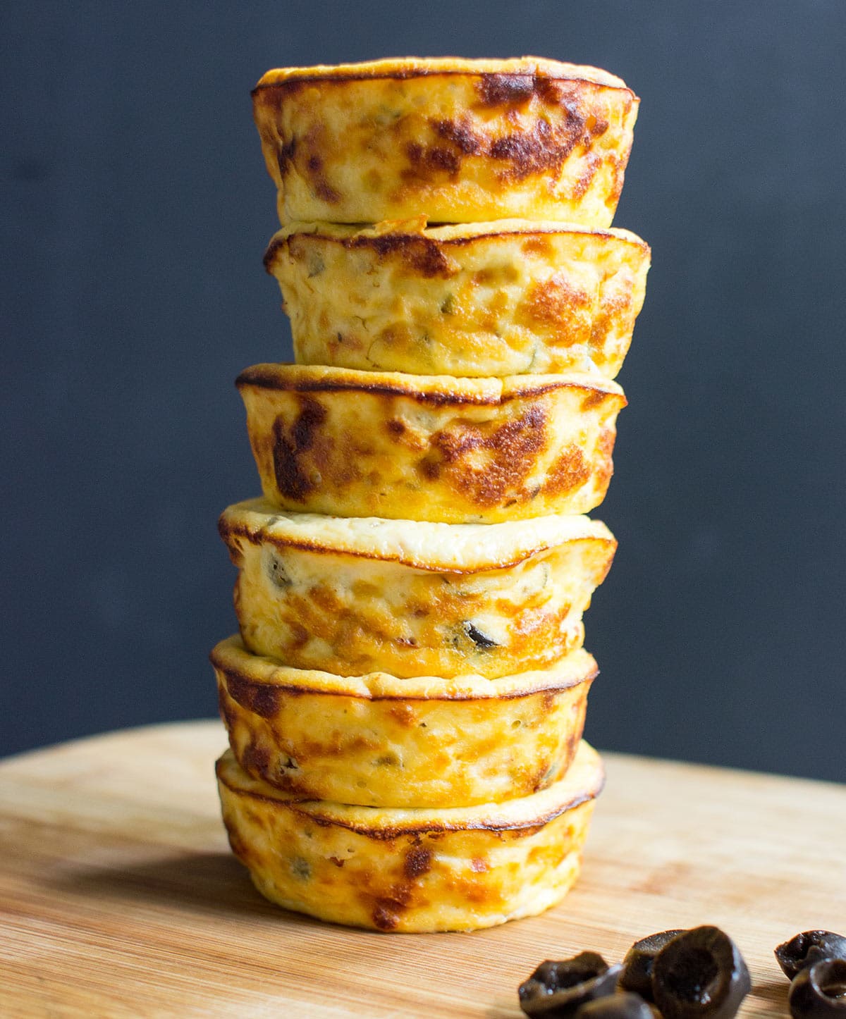 Ricotta Muffins are served like a muffins' tower | Hurry The Food Up