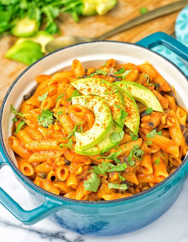 Vegetarian Fajita Pasta - 21 Vegetarian Dinner Recipes | hurrythefoodup.com