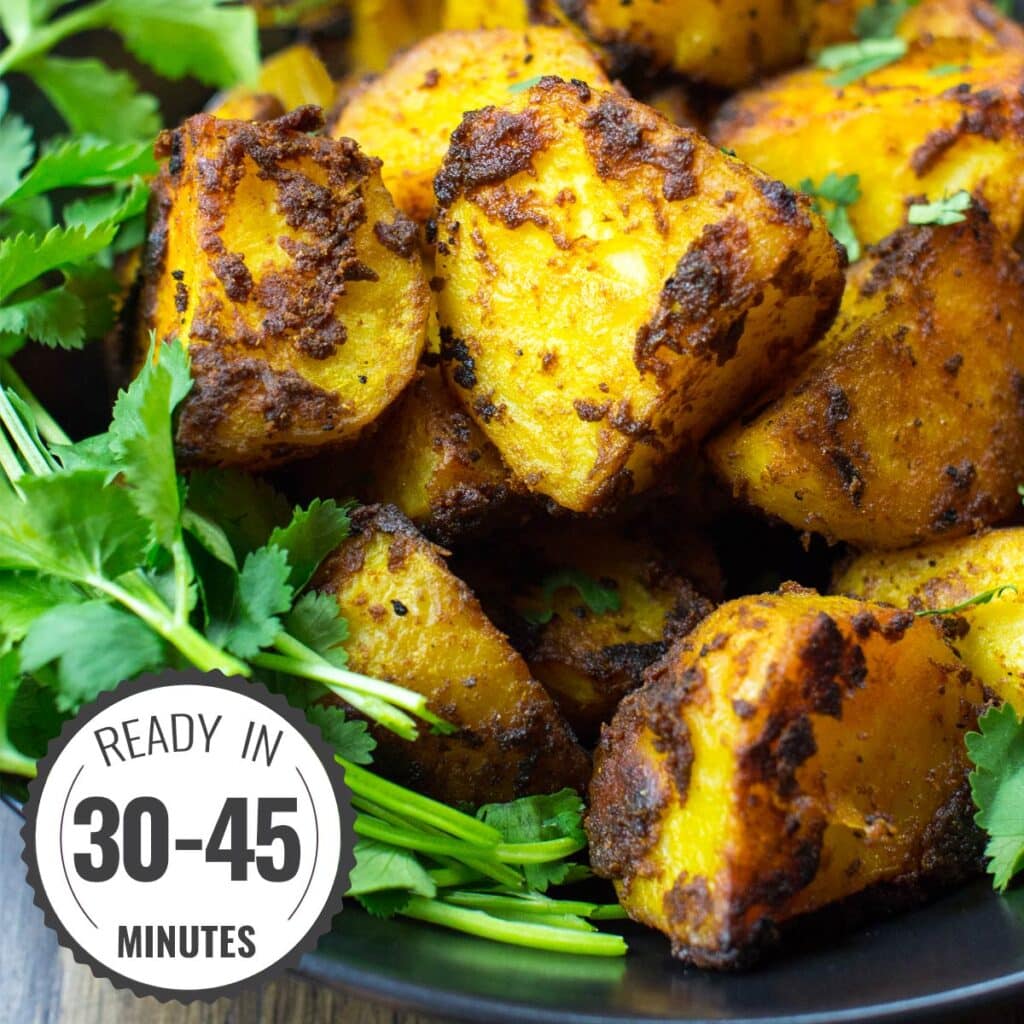 Easy Curried Potatoes (Vegan Irish Bombay Potatoes)