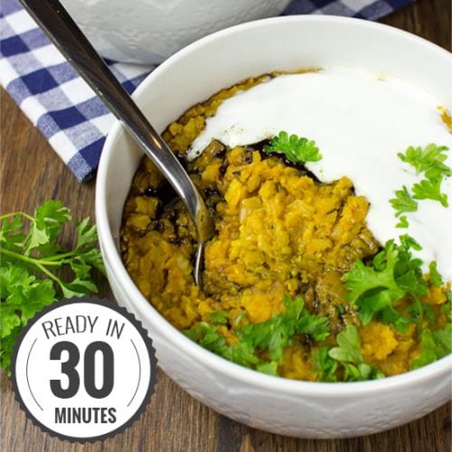 Sexy Veggie Lentil Stew - so easy it cooks itself | hurrythefoodup.com