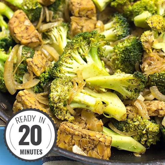 Tempeh Broccoli Pan