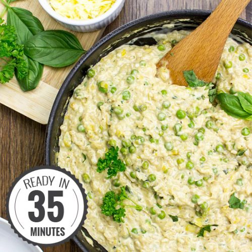 Comforting Leek Risotto with Cream Cheese | hurrythefoodup.com
