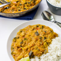 Amazing Aubergine Curry served with fluffy Basmati rice | hurrythefoodup.com - 9