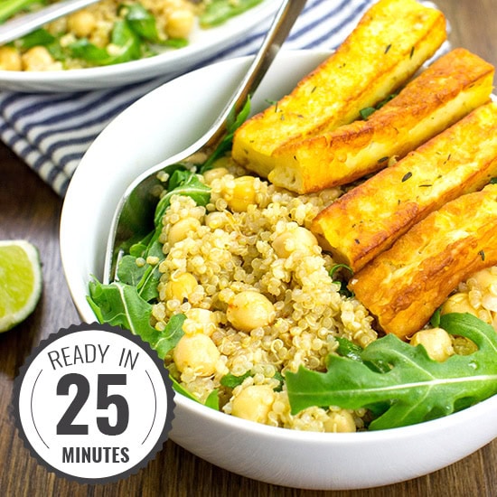 Heavenly Halloumi Salad – Curb Your Hunger