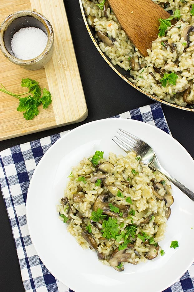 Mushroom and Vegemite Risotto  Leave No One Behind This World