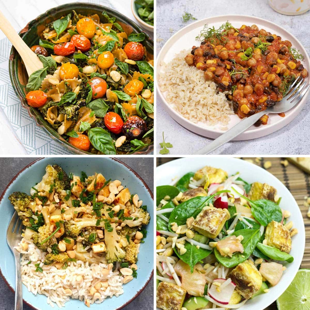 55 Vegan High Protein Meals (Breakfast, Lunch & Dinner)