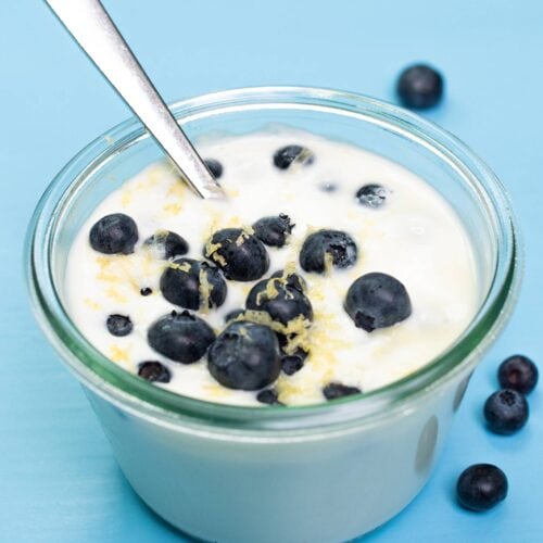 Blueberry Lemon Cheesecake Style Yogurt