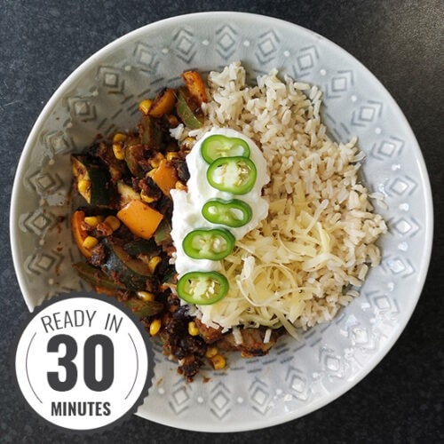 High-protein Burrito Bowl | Hurry The Food Up