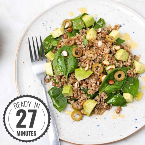 Lentil Quinoa Salad - Protein Power Couple | Hurry The Food Up
