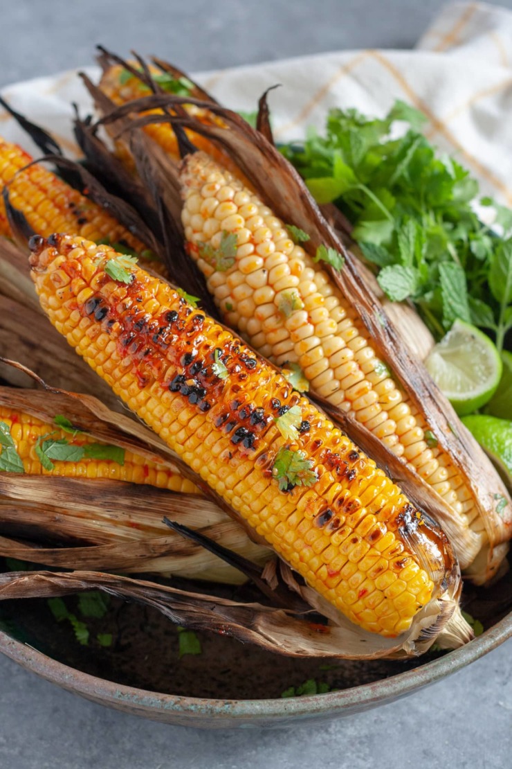 Harissa Grilled Corn Harissa Grilled Corn