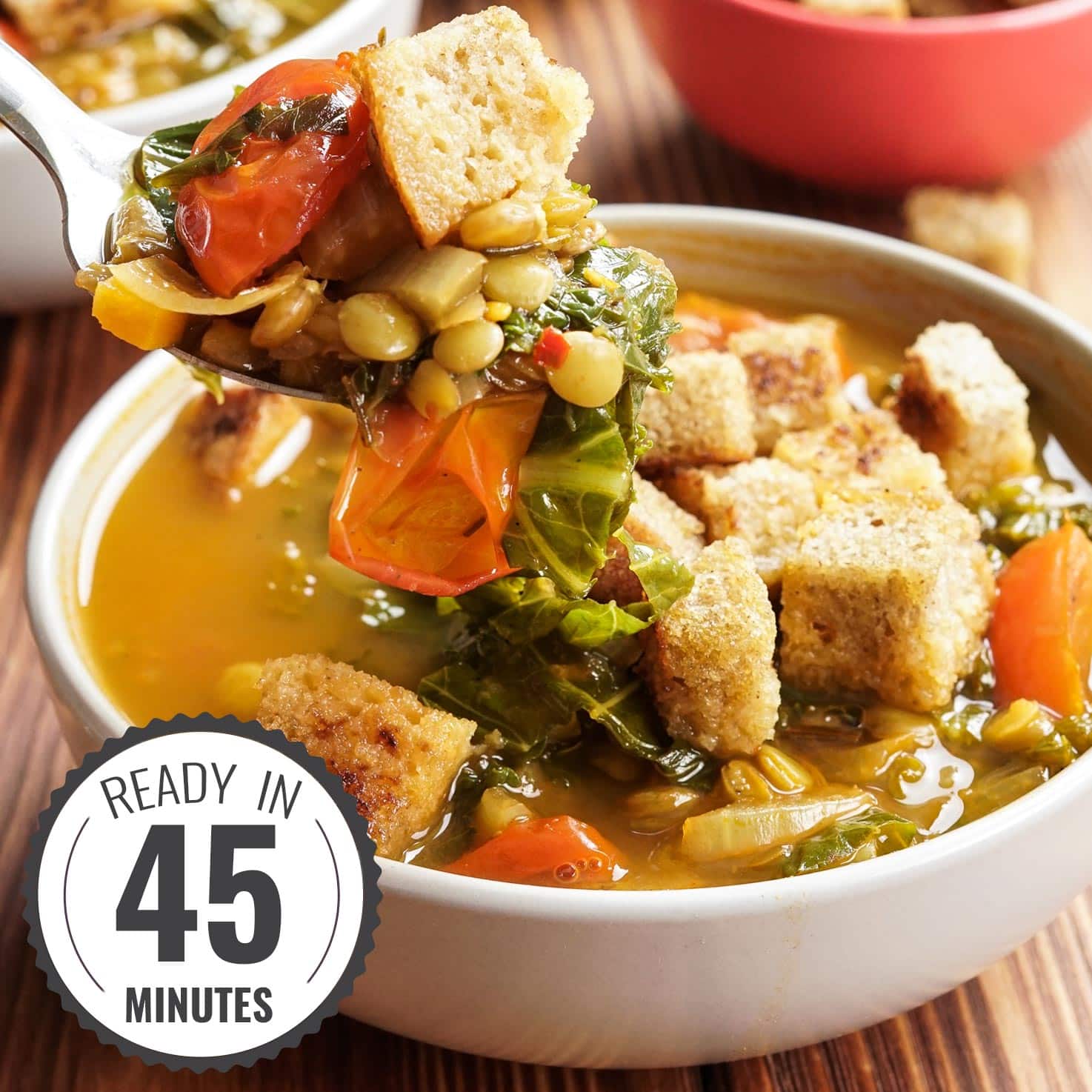 Lentil Vegetable Soup – Calling all legume lovers! | Hurry The Food Up