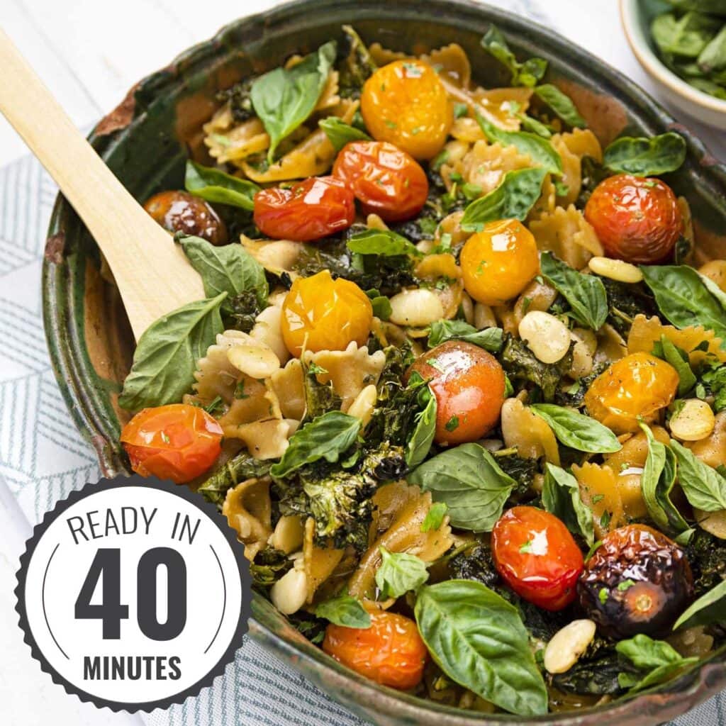Bean & Pasta Vegetarian Casserole – High Protein | Vegan