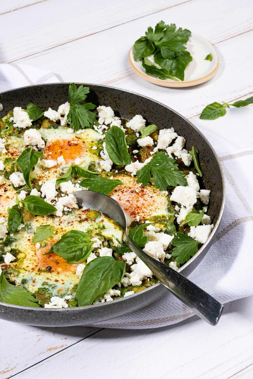 Spinach and Chickpea Bake Green Eggs & YUM! Hurry The Food Up