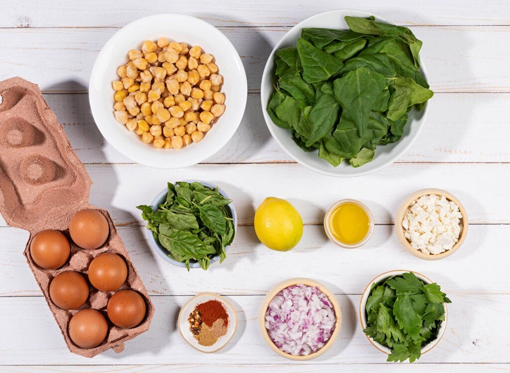 Spinach and Chickpea Bake Green Eggs & YUM! Hurry The Food Up