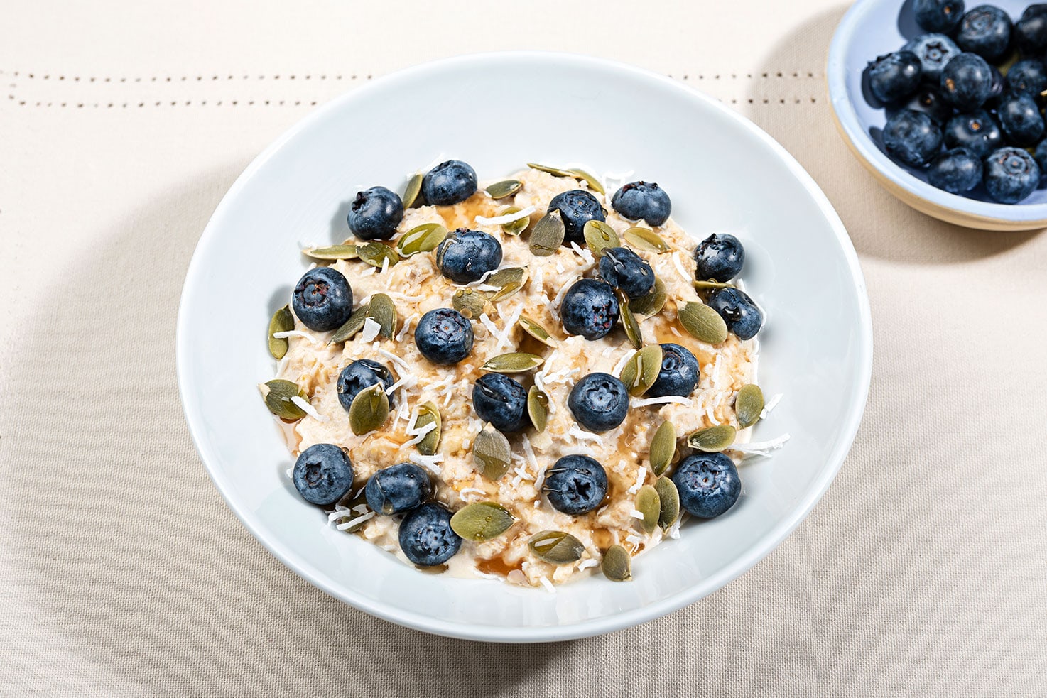 Oat Crumble with Ginger Pear and Blueberries