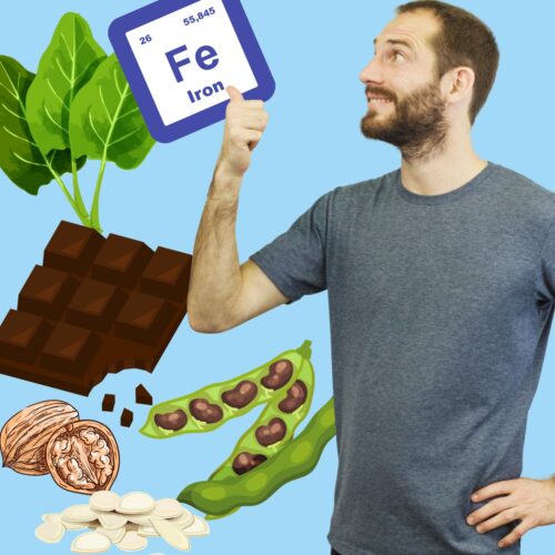 Hauke points to the ferum element and iron sources like chocolate, leafy greens, nuts and pumpkin seeds | Hurry The Food Up