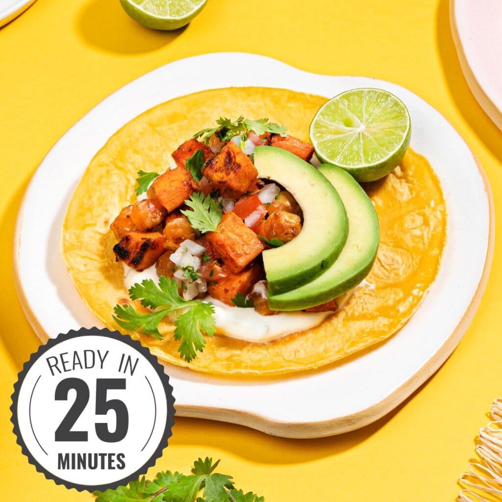 Sweet Potato Tacos – Mexican-inspired munchies!