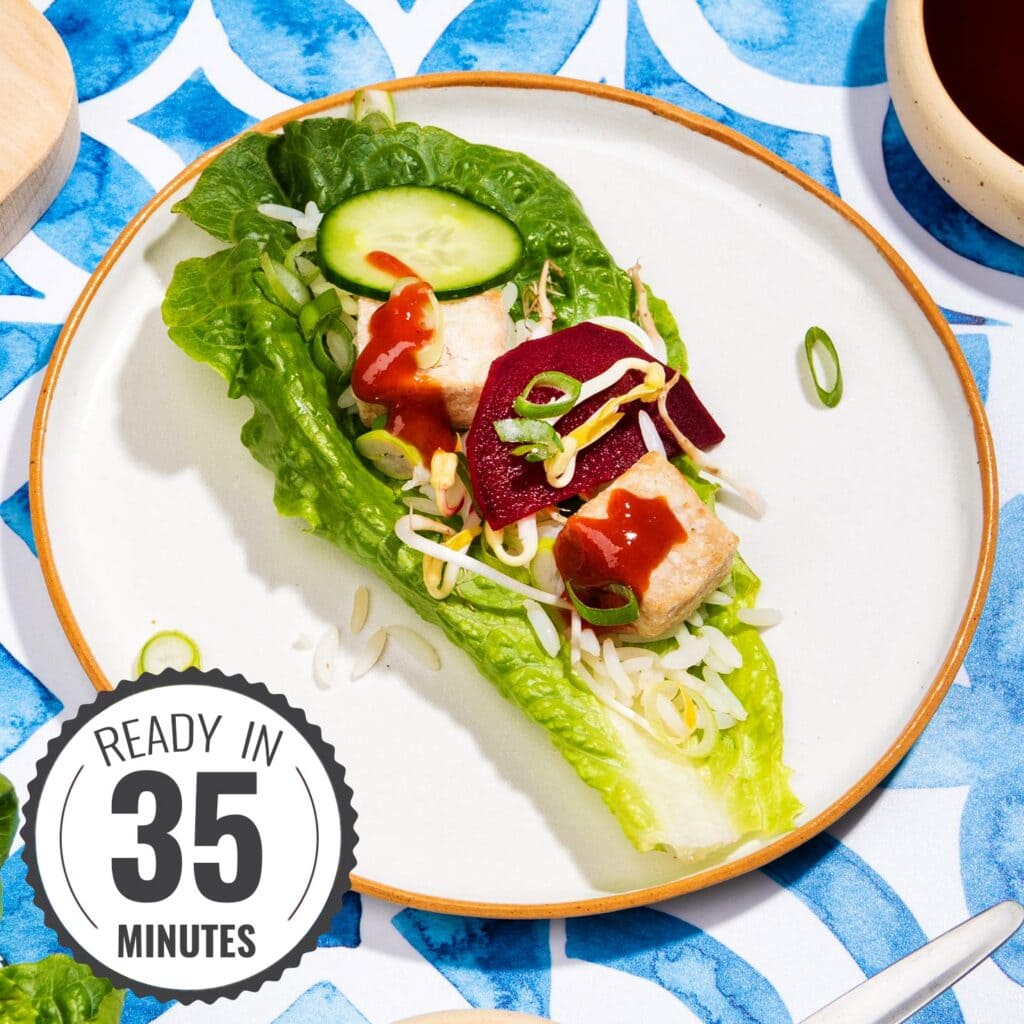 Vegan Lettuce Wraps – Korean inspired!