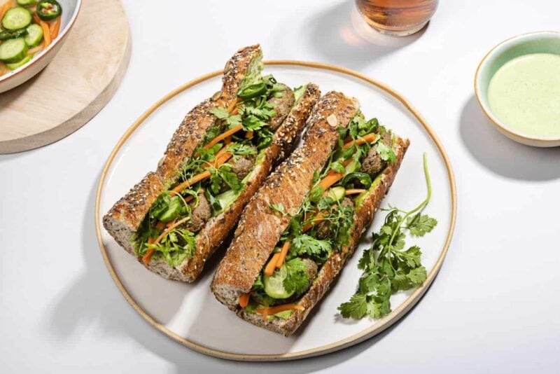 Vegetarian Bánh Mì The Super Sandwich! Hurry The Food Up