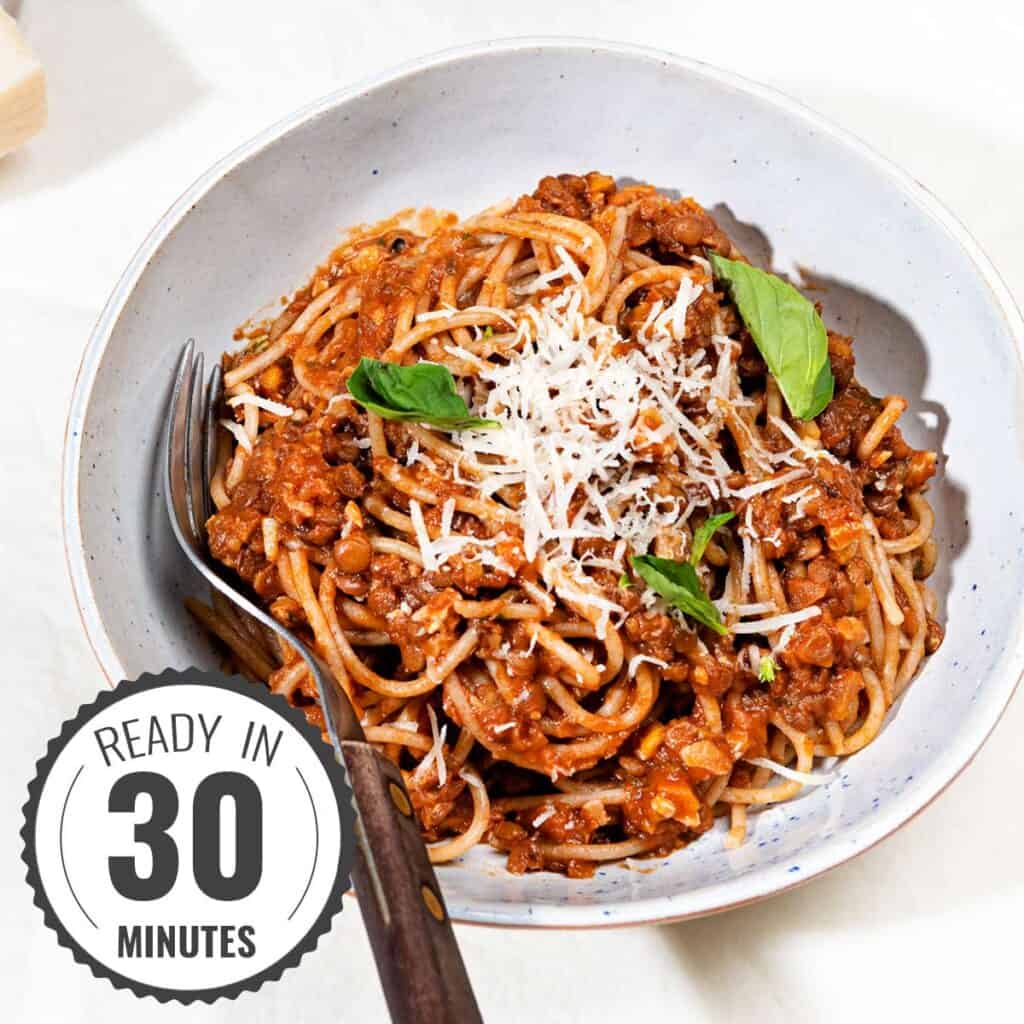 Vegan Lentil Bolognese – Beef free bliss!