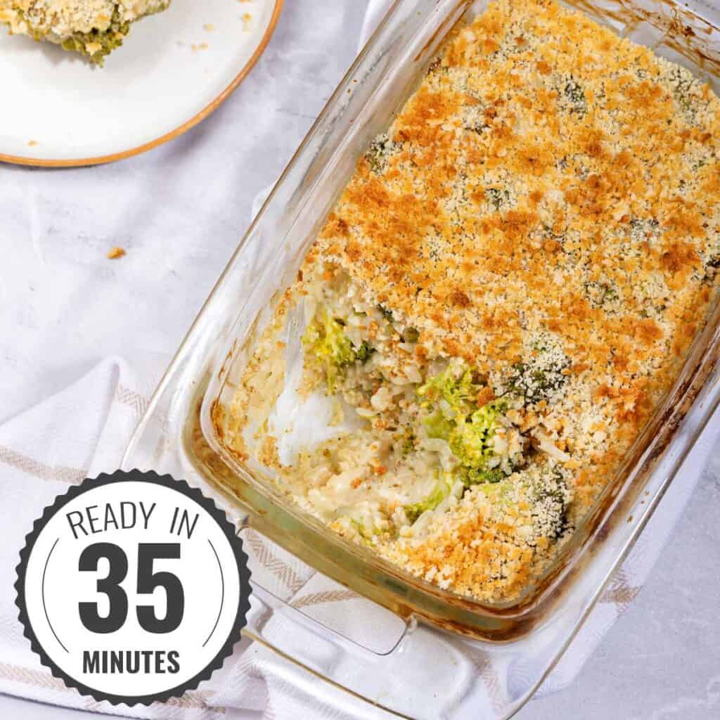 Vegan Broccoli Casserole – Easy cheezy!
