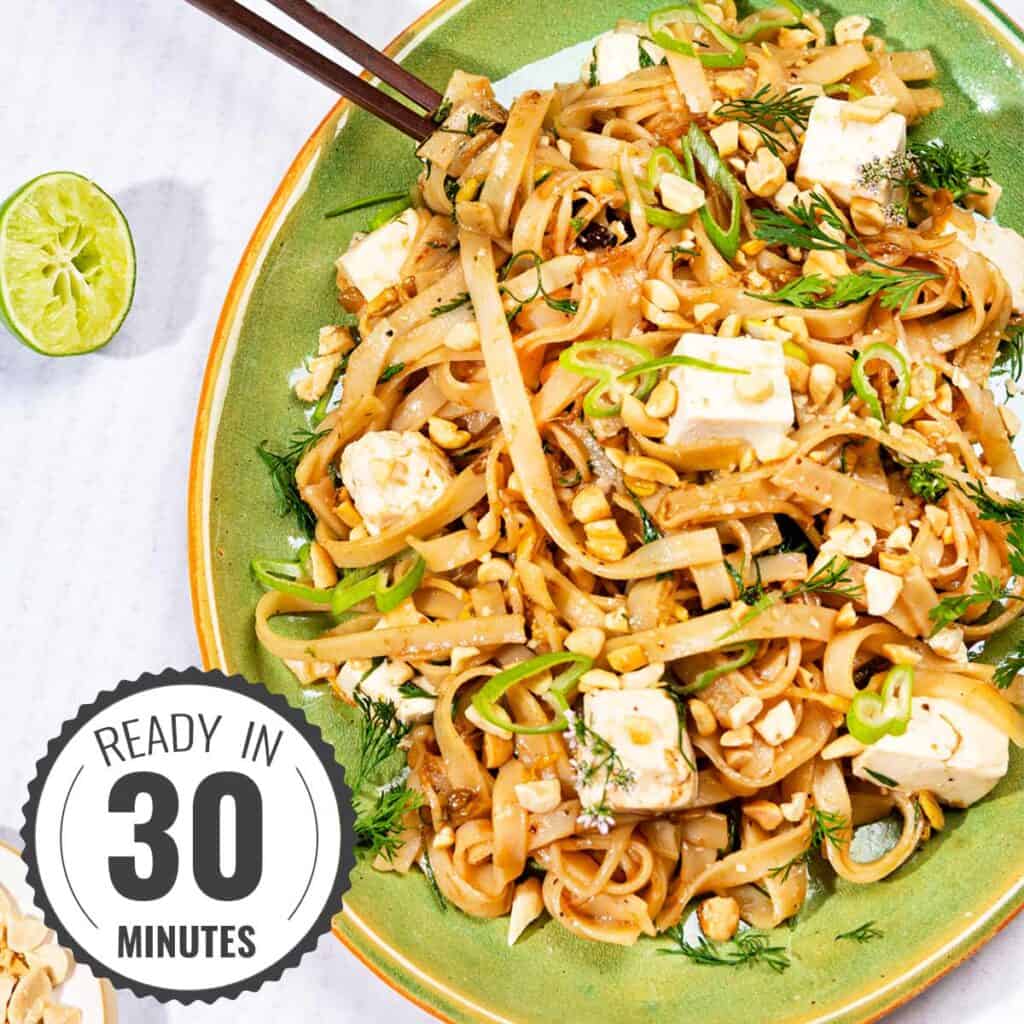 Super Speedy & Easy Vegan Tofu Pad Thai