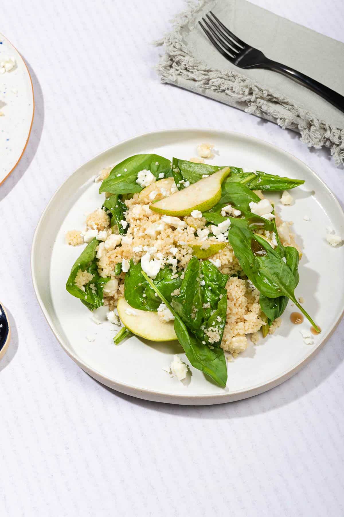 Couscous & Pear Salad with Goat's Cheese