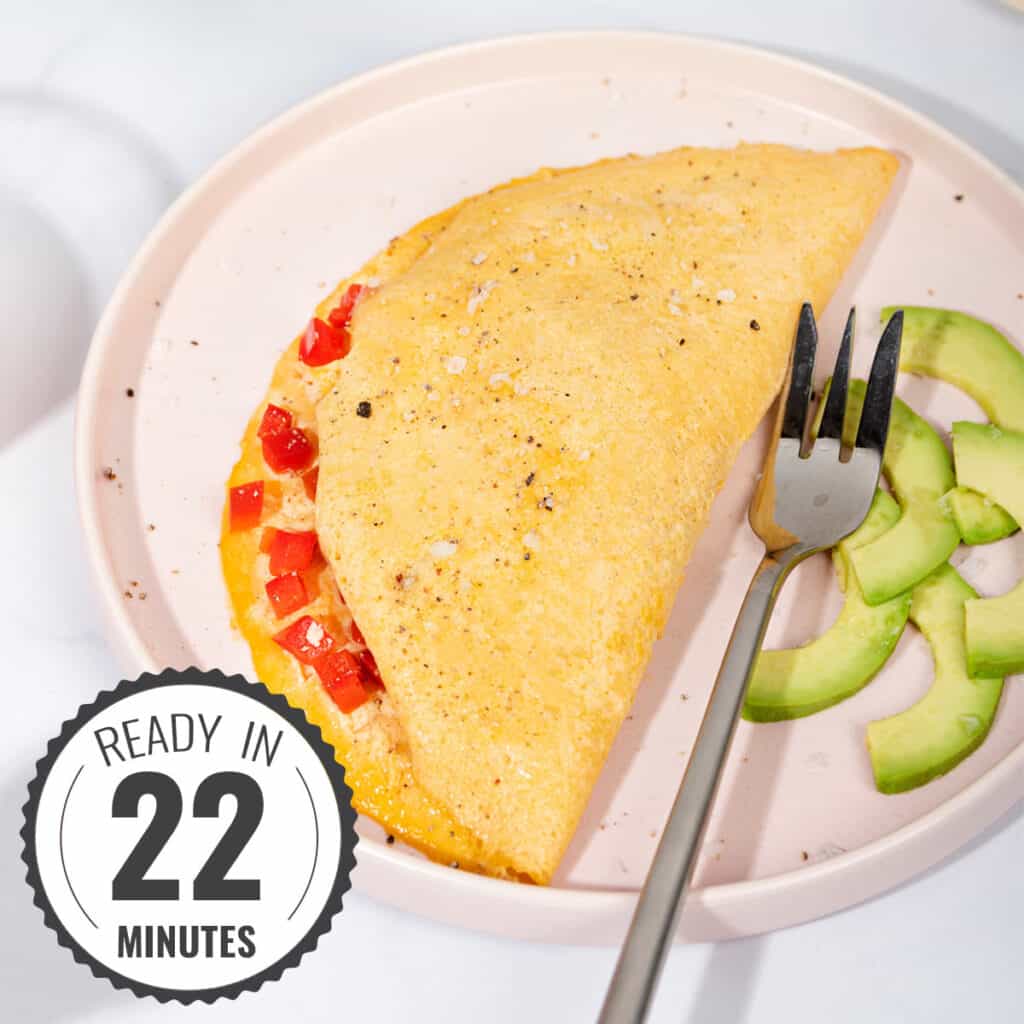 High Protein Silken Tofu Omelette with Eggs