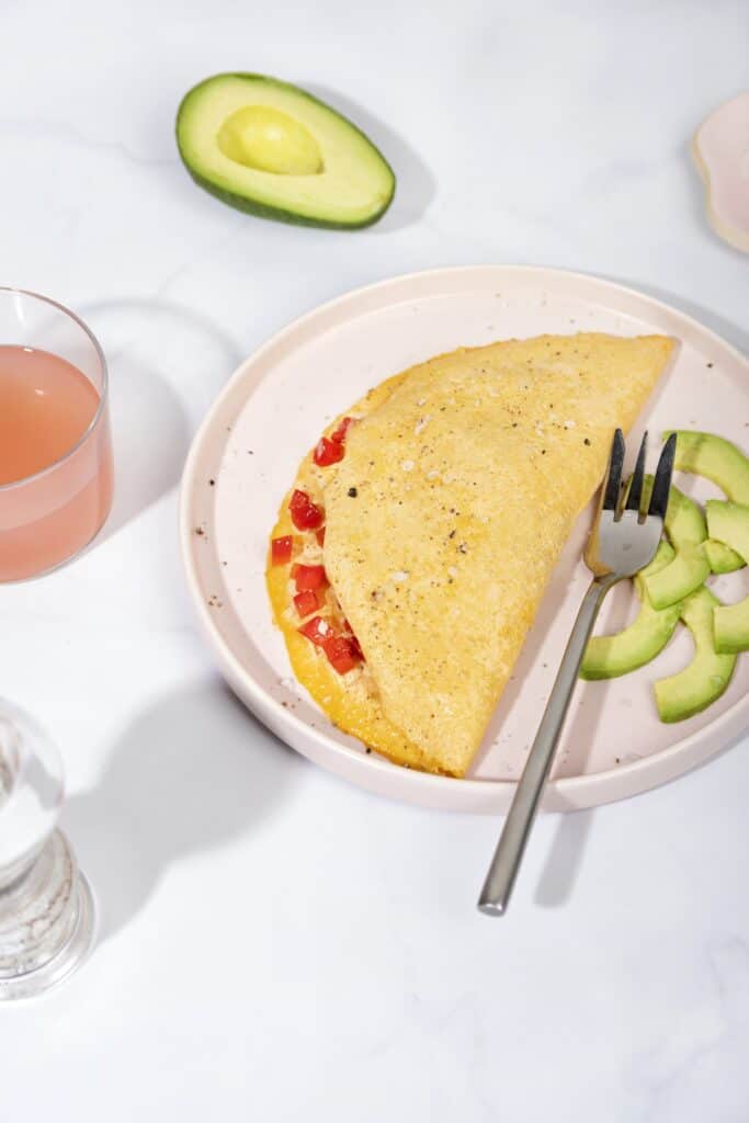 High Protein Silken Tofu Omelette with Eggs HurryTheFoodUp