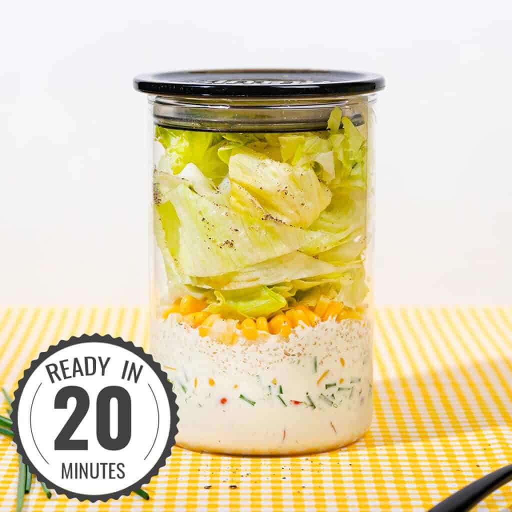 Vegetarian Wedge Salad with Creamy Cashew Dressing