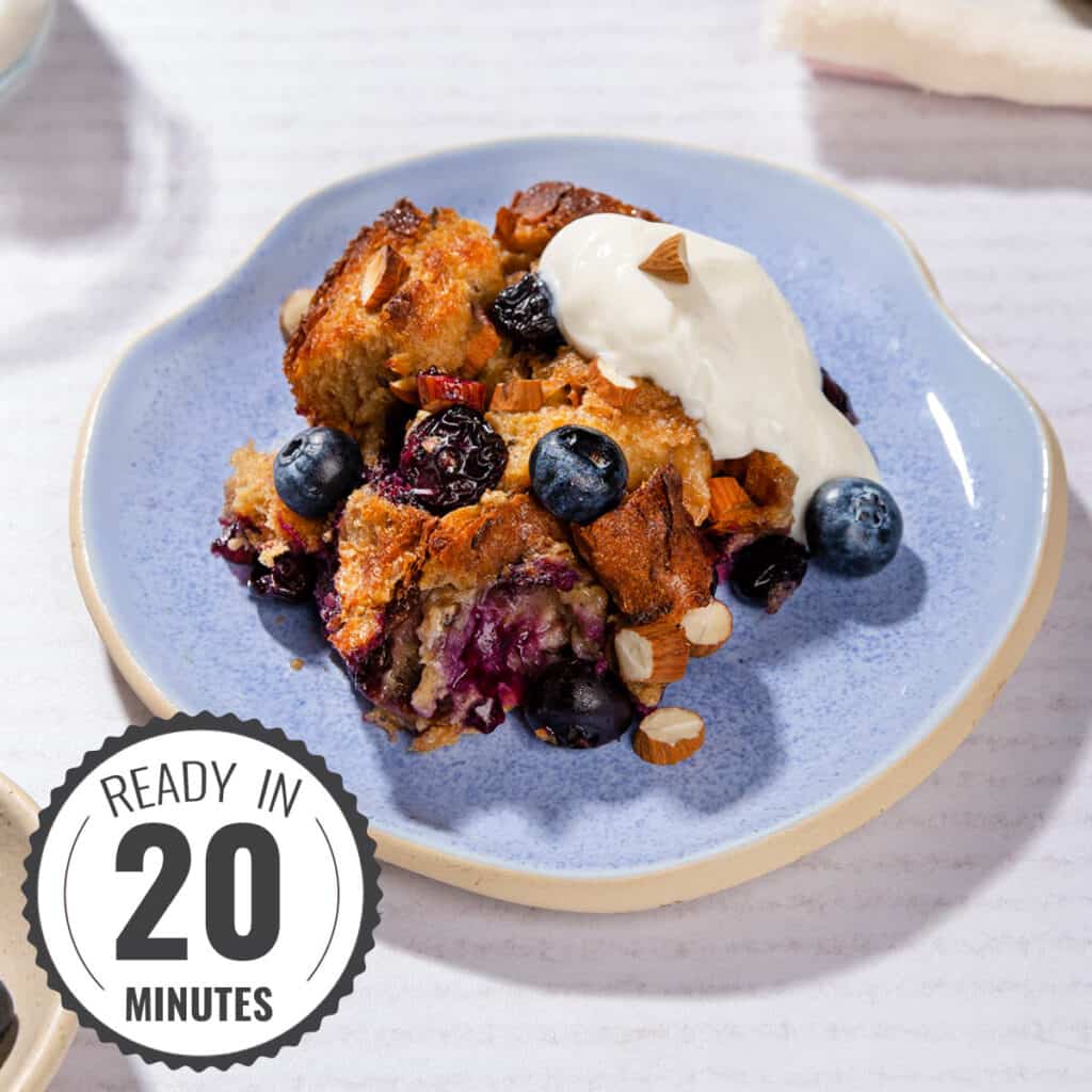 Healthy & Easy Bread Pudding Breakfast