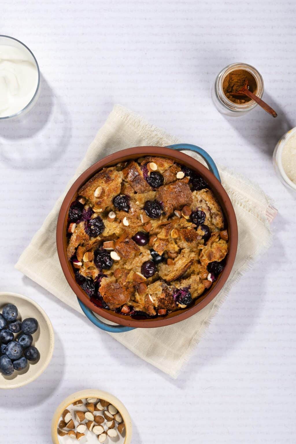 Healthy & Easy Bread Pudding Breakfast (23g Protein per Serving)