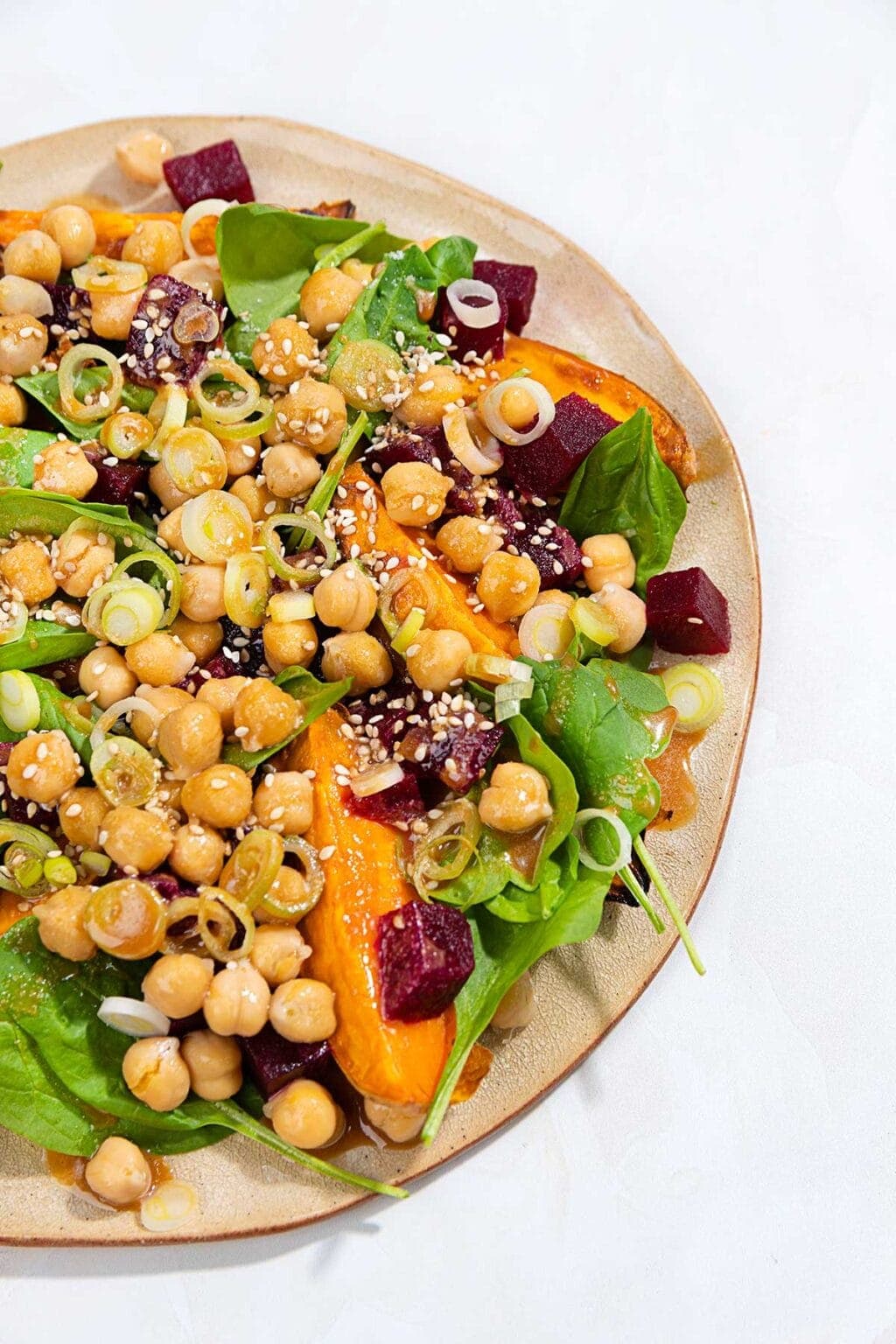 Roasted Sweet Potato and Beetroot Salad (easy recipe)