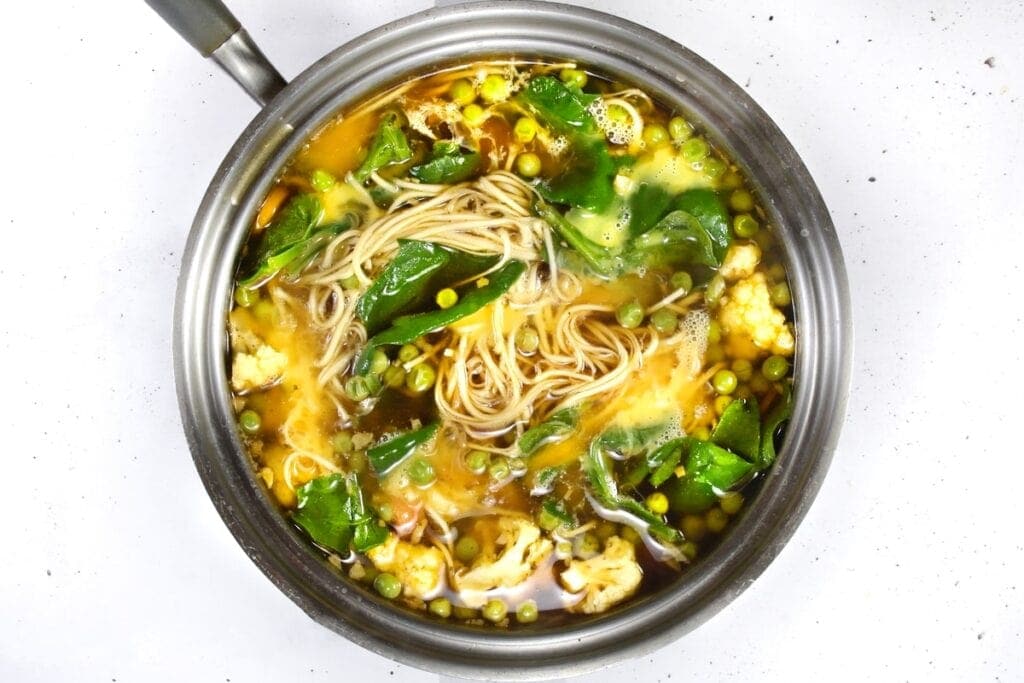 Homemade Vegetarian Tofu Egg Drop Soup (Easy Recipe)