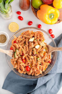 Epic Summer Salads - Red Lentil Pasta Salad | Hurry The Food Up
