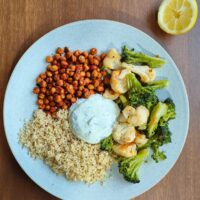 A plate of leftovers traybake - 4